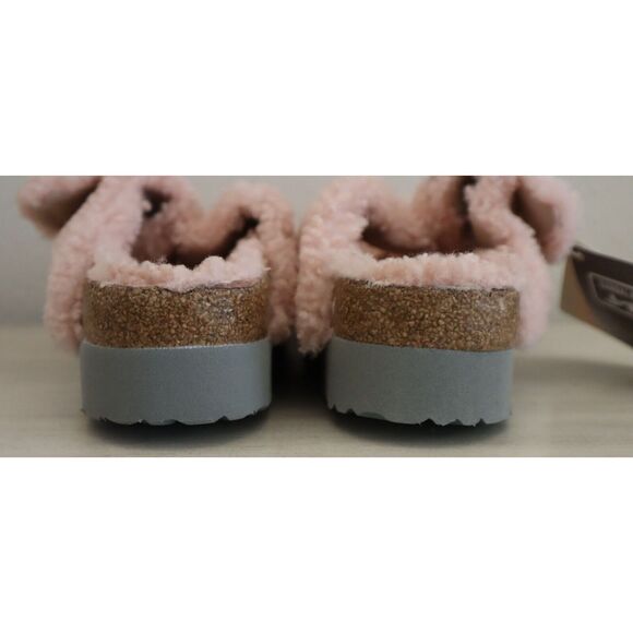 Papillio Birkenstock WMN 42 US 11 Pink Arizona Big Buckle Shearling Sandal - Picture 4 of 13